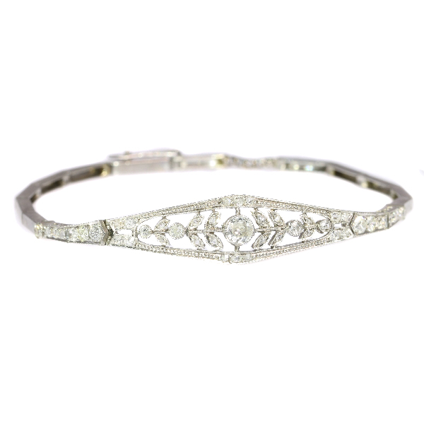 Vintage art deco 2024 diamond bracelet